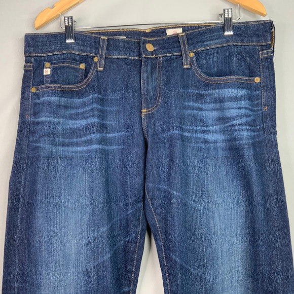 AG Jeans Stilt Roll Up Blue Denim Women's Casual Cuffed Ankle Pants - Picture 3 of 10